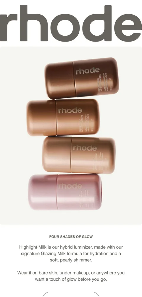 Sample email: Four shades of glow